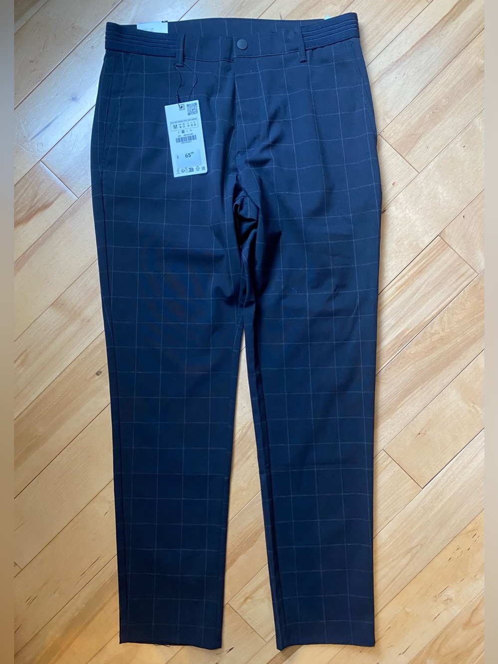 NWT Zara Men's "The Driver" Comfort Slim Stretch Pants - Navy blue